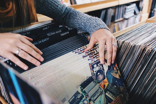 records, vinyl, shopping, influencer