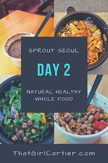 Seoul Vegan Food Menu Review Sprout Seoul Natural Healthy Whole Food Service That Girl Cartier Korea Day 2