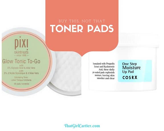 Korean Beauty Skincare Review Hydrating Toner Pads COSRX One Step Moisture Up Pad Pixi Beauty Glow Tonic To-Go That Girl Cartier